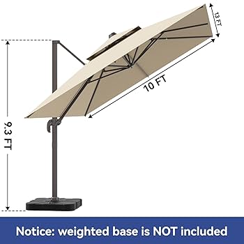 リルピヨ Amazon.com : ZLACUIU 10x13FT Cantilever Outdoor Patio